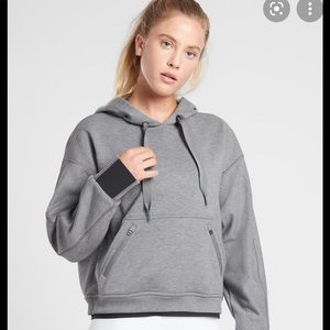 NWOT Athleta Recover Hoodie Gray - Sz XS